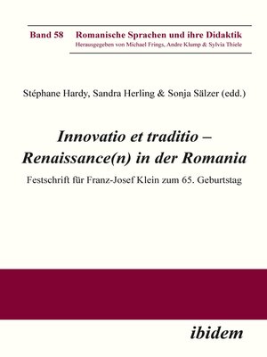 cover image of Innovatio et traditio – Renaissance(n) in der Romania